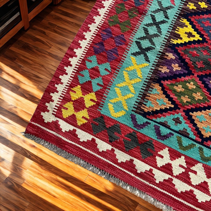 Handwoven Kilim Rug 6×8 ft | Traditional Wool Area Rug - Image 5