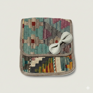 Durree Kilim Pouch — Compact Handwoven Wool Bag