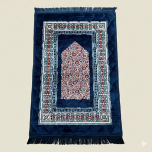 Durree Prayer Jainmaz — Embroidered Velvet, Navy & Maroon