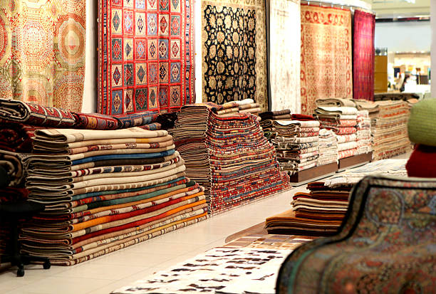 Finished handmade rugs from Abid Durree Store